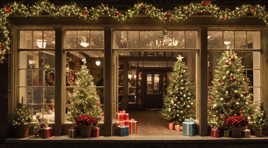 Festliche Fensterdekoration